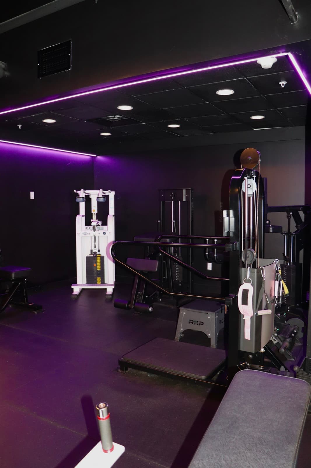 A private personal training room at ProBody Fitness